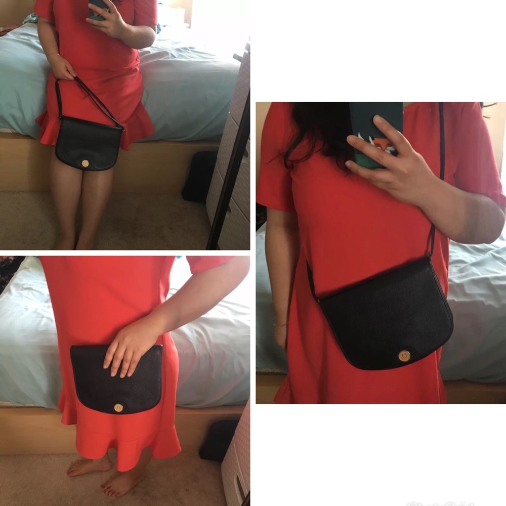 Vintage Christian Dior Crossbody, Flat Structured